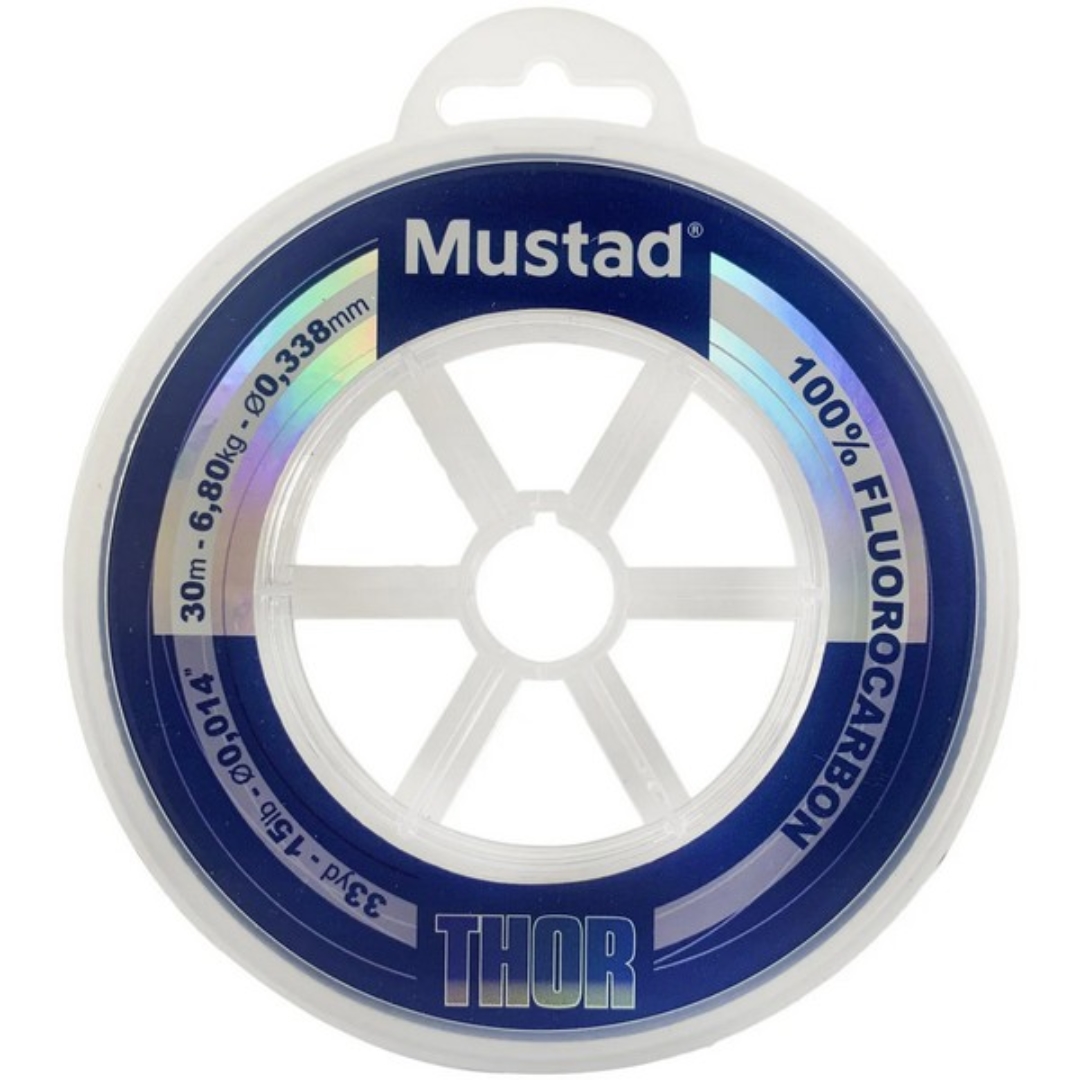 Mustad Thor Fc Leader 33Yd 100Lb C Clear