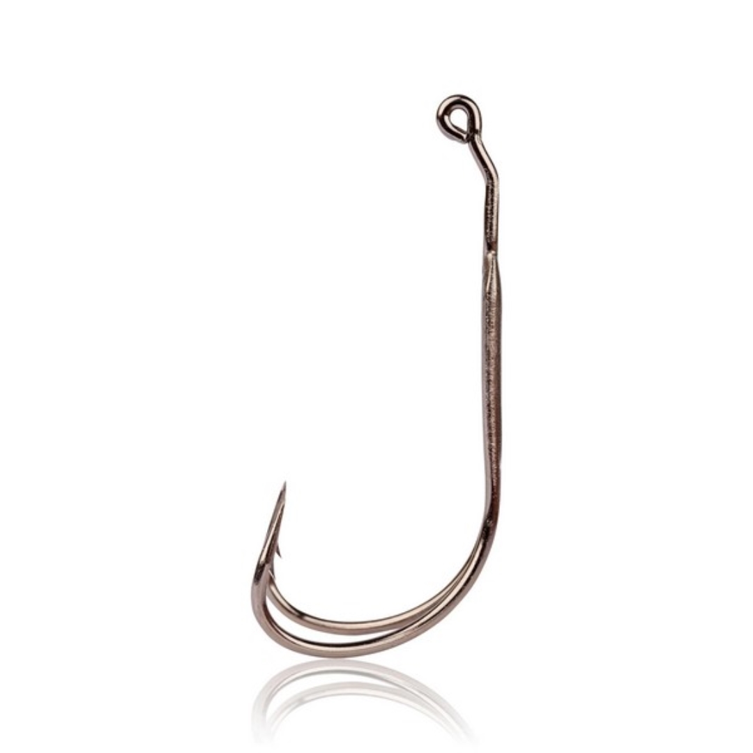 Mustad Frog Double Hook - 2X Strong Black Nickel 4/1 2Db/Cs