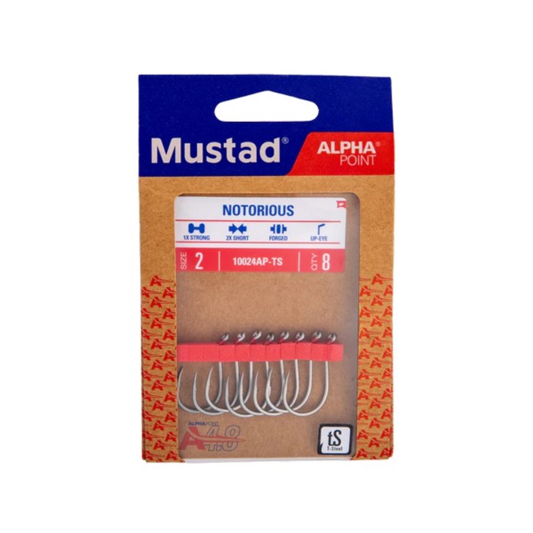 Mustad Notorious, 2/0 7Db/Csomag