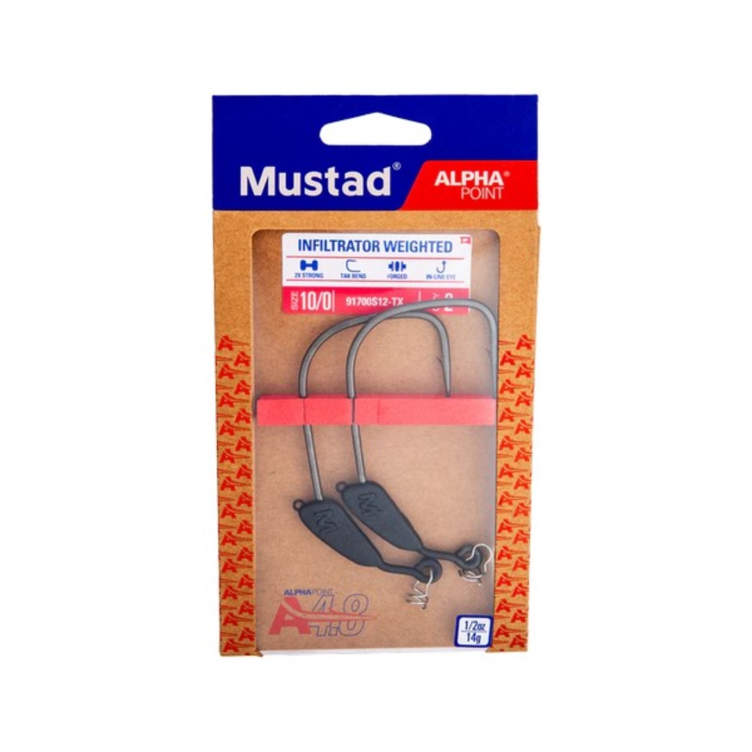 Mustad Infiltrator Weighted, 6/0, 10G 2Db/Csomag