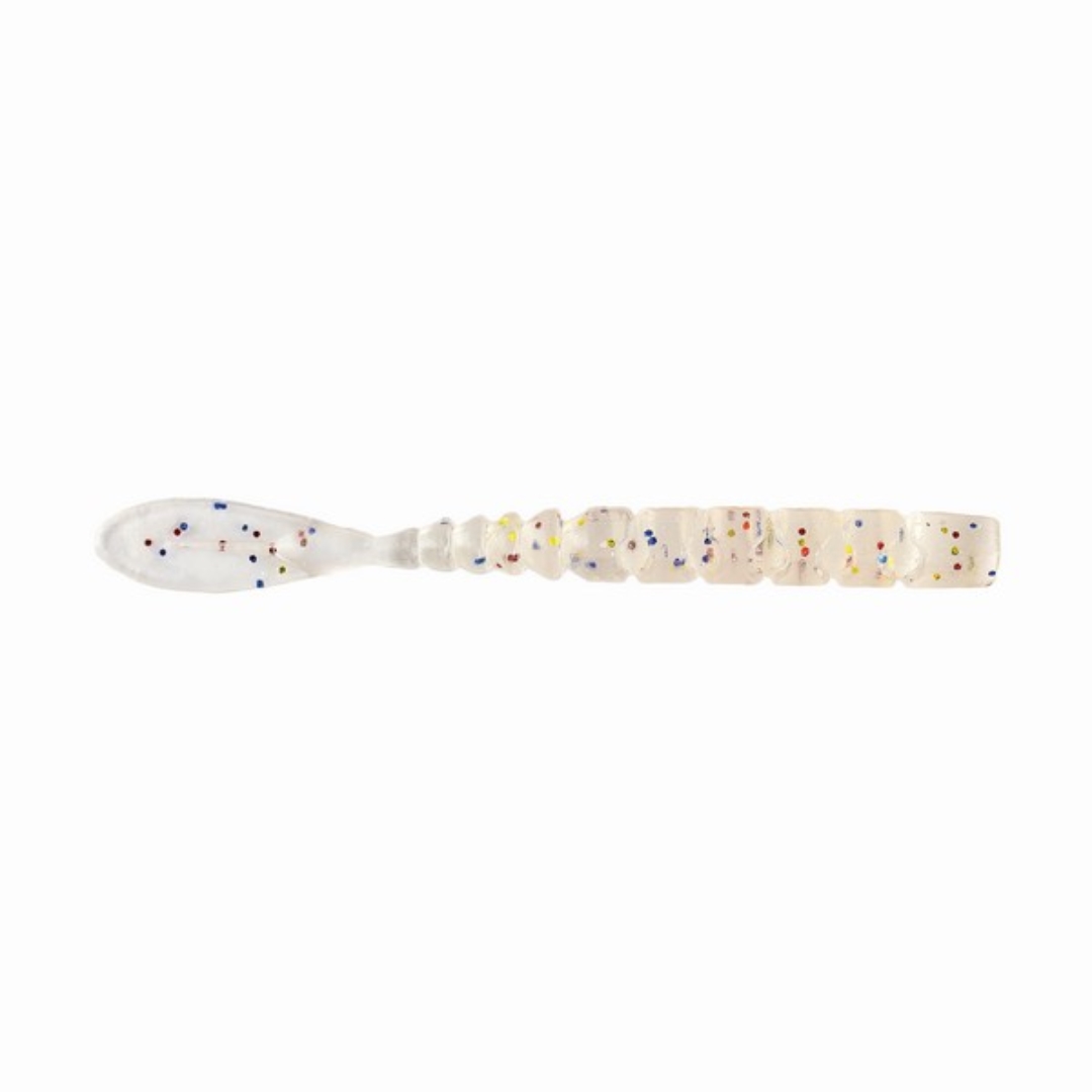 Mustad Aji Fish Tail 2'' Clear Purple Glitter 12Db/Csomag