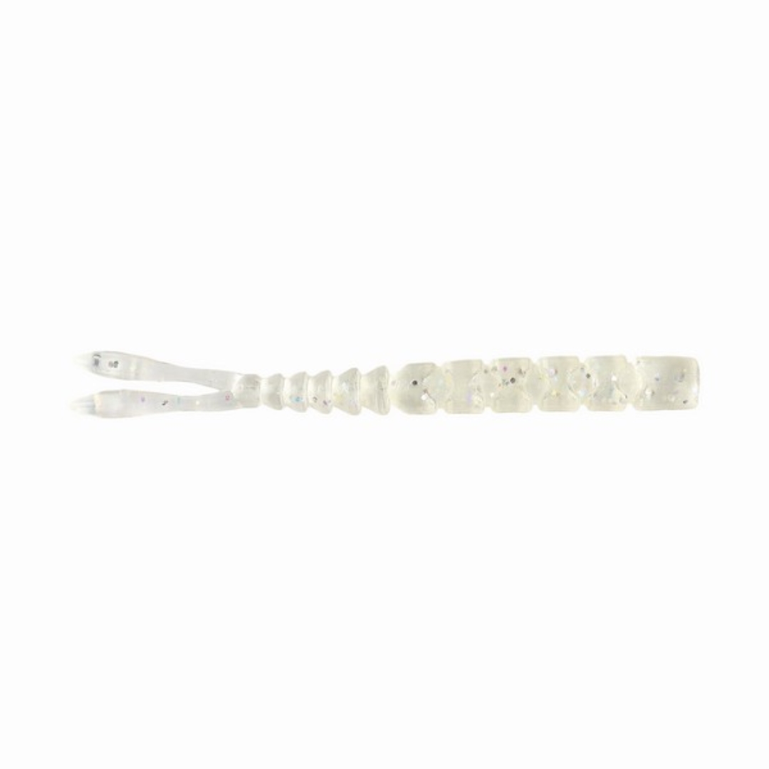 Mustad Aji Split Tail 2'' Clear Purple Glitter 12Db/Csomag
