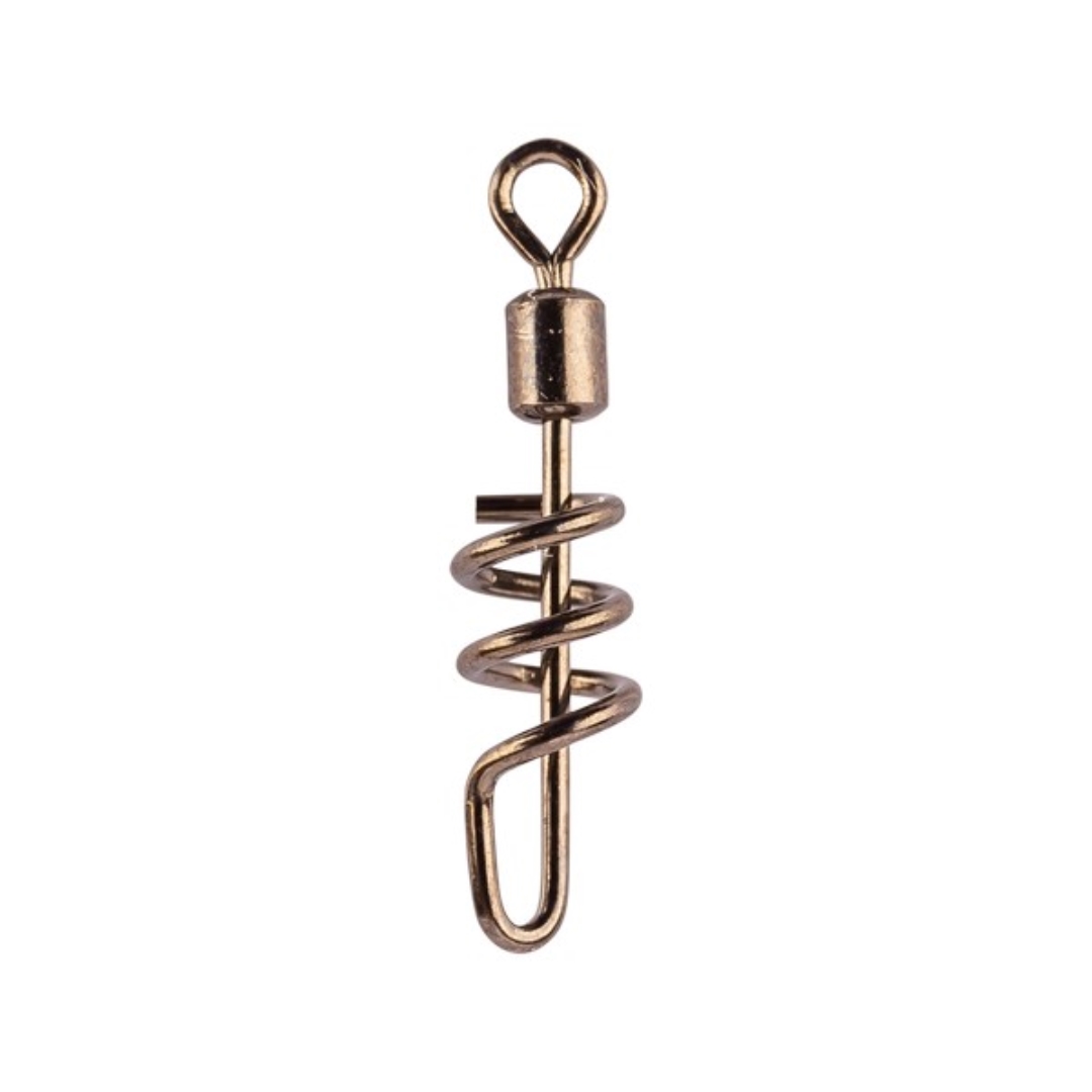 Mustad Power Rolling Swivel With Screw Snap 10 8Db/Csomag