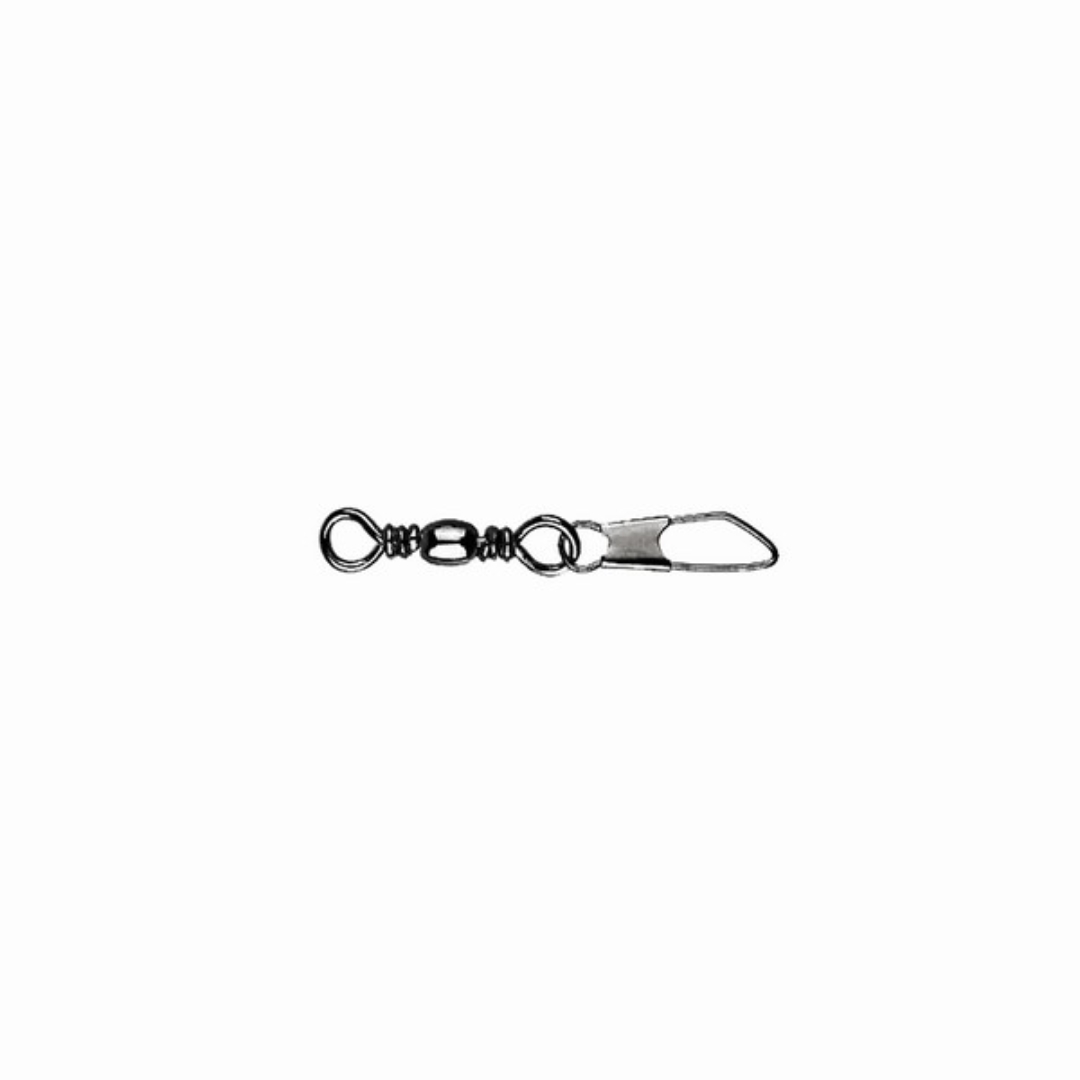 Mustad Barrel Swivel With Safety Snap 1×A5 10Db/Csomag